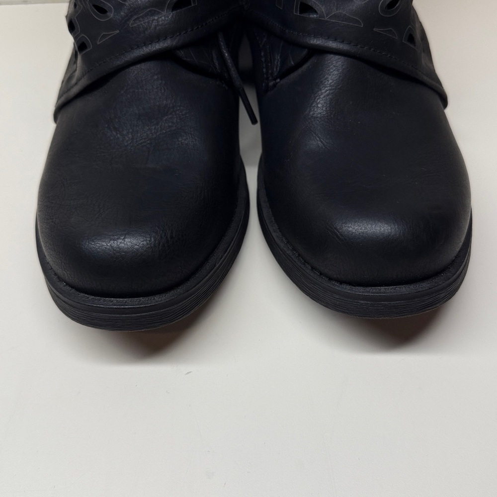 Lala Ikai woman’s Studded Motorcycle - Combat - Ankle boots  size EUR 40 / sz 10 - Picture 8 of 13